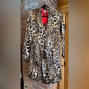 Caché leopard print jacket and dress set